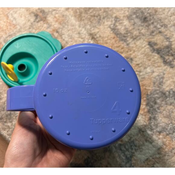 Tupperware Microwave cup soup bowl with lid Vintage container - Picture 7 of 8